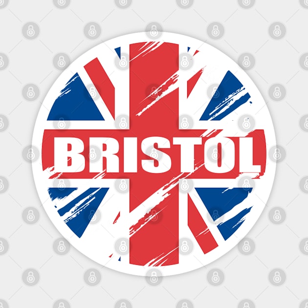 BRISTOL British Flag England UK Britain Union Jack Magnet by Jas-Kei Designs